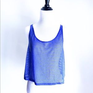 Crop mesh tank top